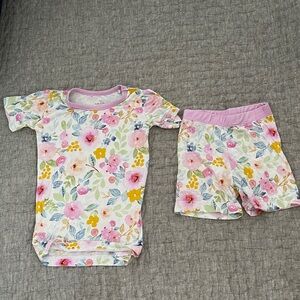 Little Sleepies Flower Short Set